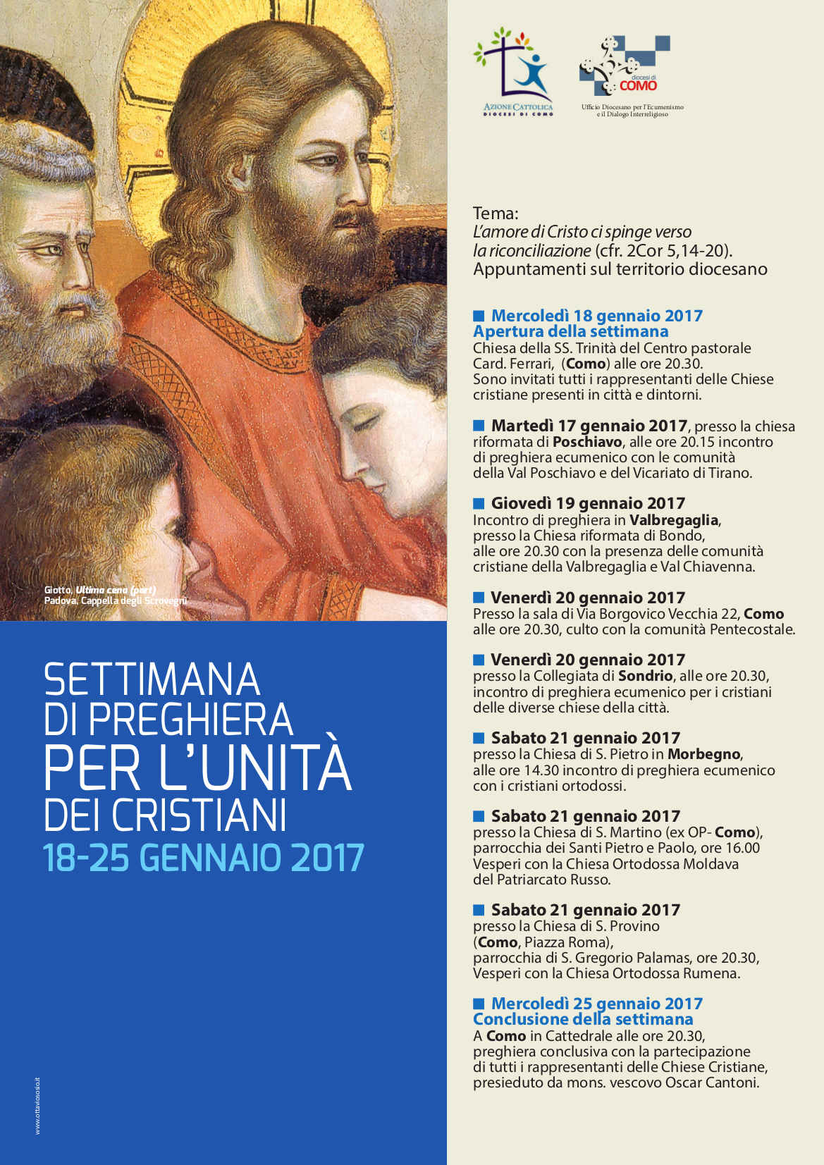 Settimana di preghiera per l'unità dei cristiani 2017: 